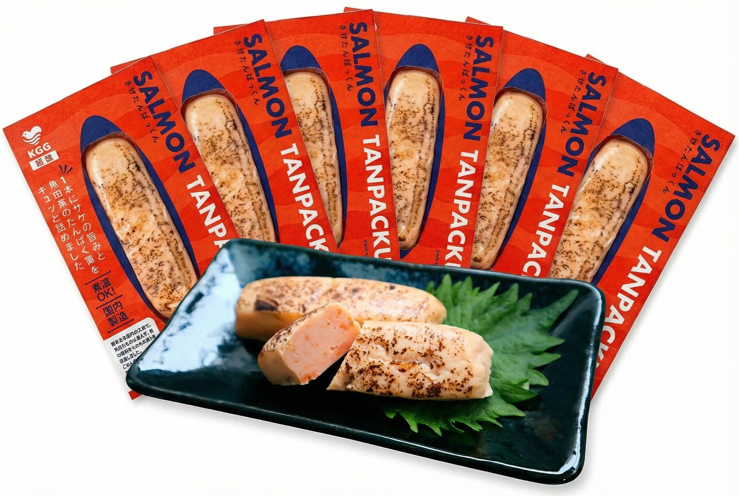 KGGフィッシュプロテインバー「さけたんぱっくん」鮭 国内製造 宮城県気仙沼市発