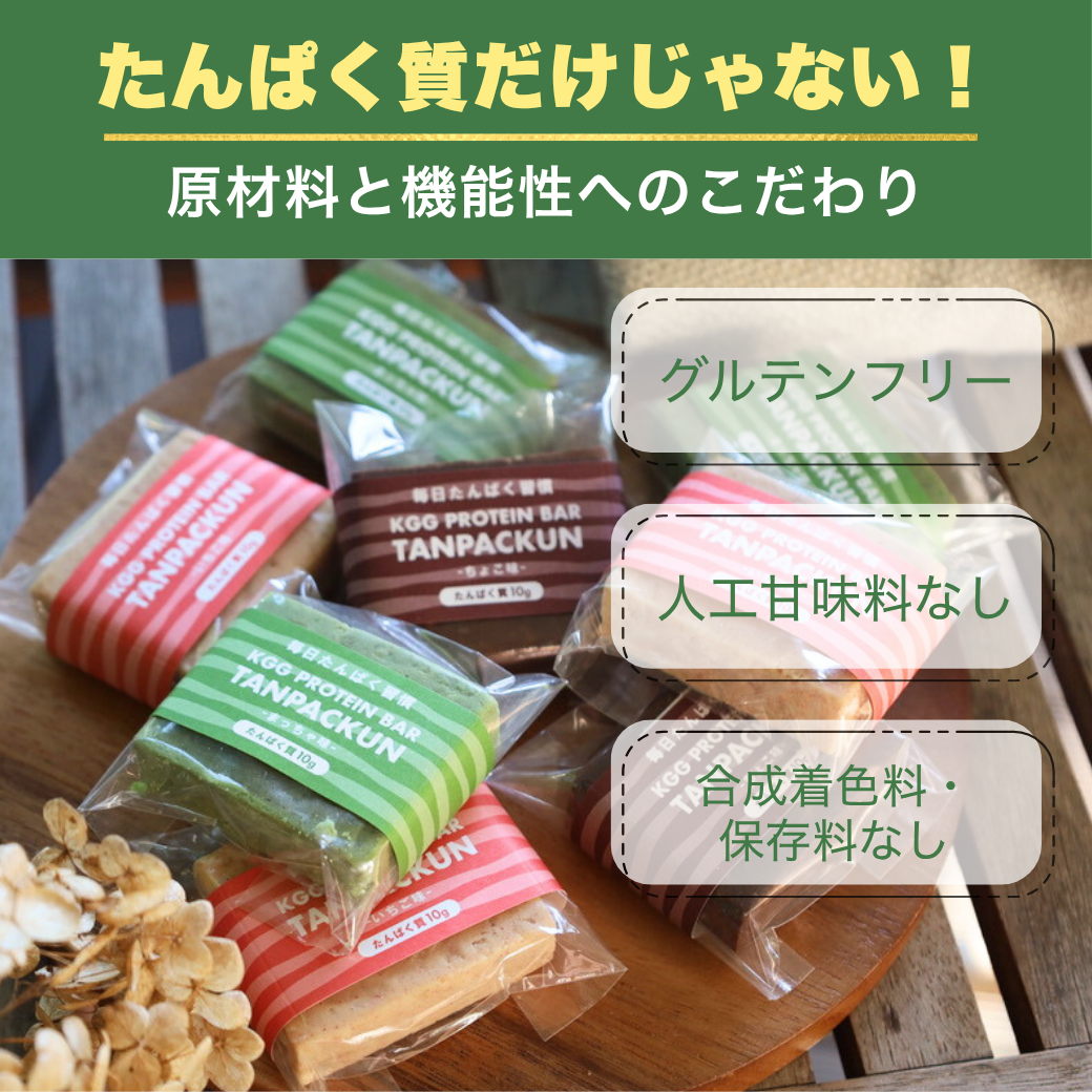【定期便】KGGプロテインバー「たんぱっくん」ちょこ味 グルテンフリー 小麦不使用 気仙沼製造 国産 社会福祉に還元 手づくり製造 たんぱく質10g超 ビタミン11種 ミネラル74種 乳酸菌